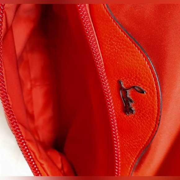 Authentic Christian Louboutin BackPack Bag  Red Nylon - Picture 7 of 14